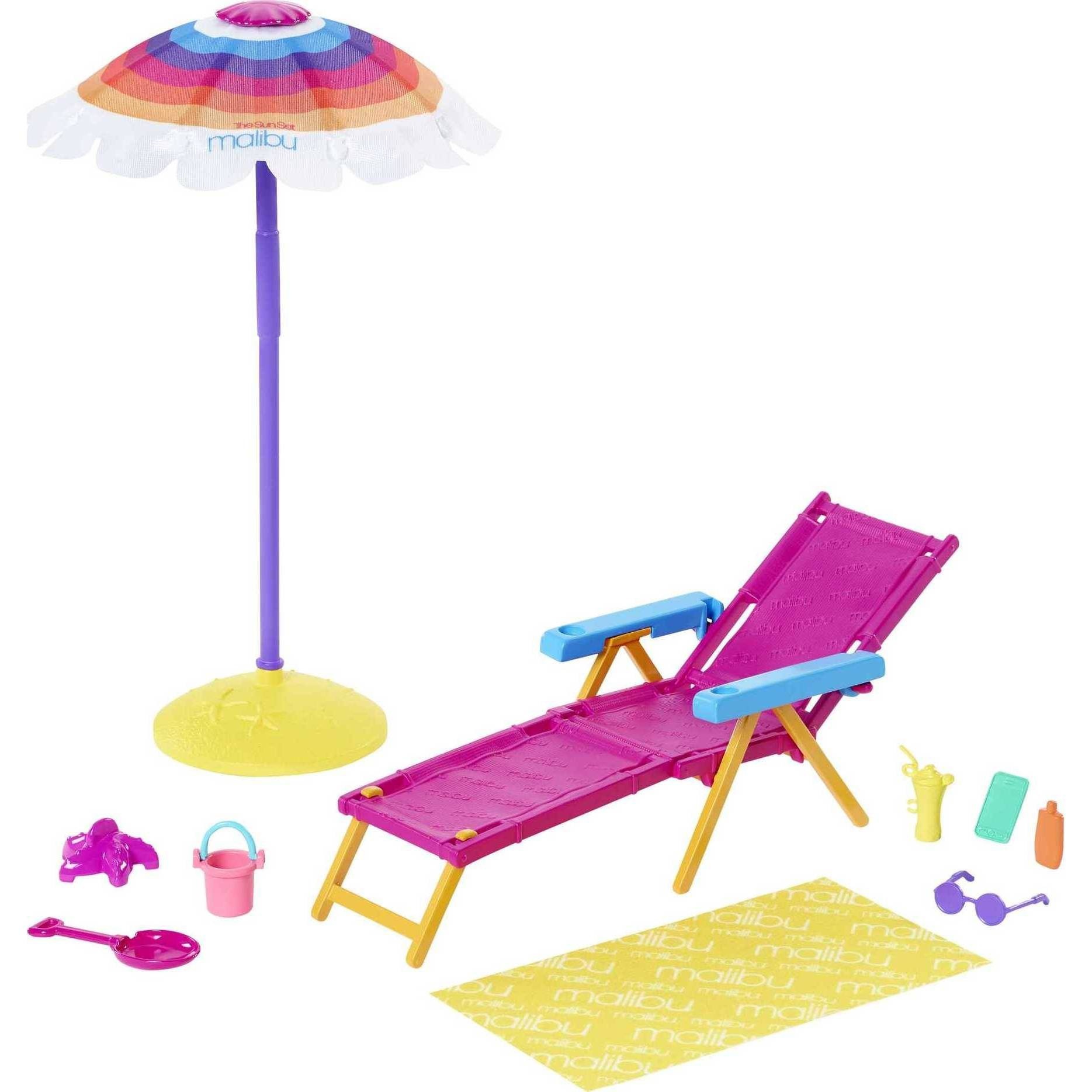 slide 1 of 4, Barbie Loves the Ocean Story Beach Chair Playset, 1 ct