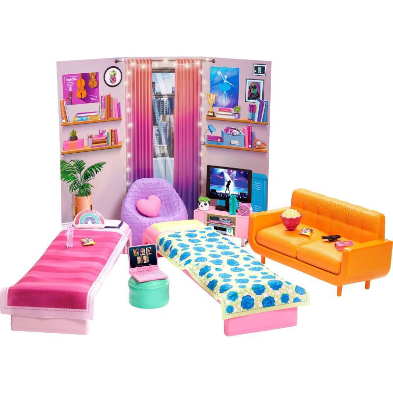 slide 1 of 6, Barbie: Big City, Big Dreams Dorm Room Playset, 1 ct