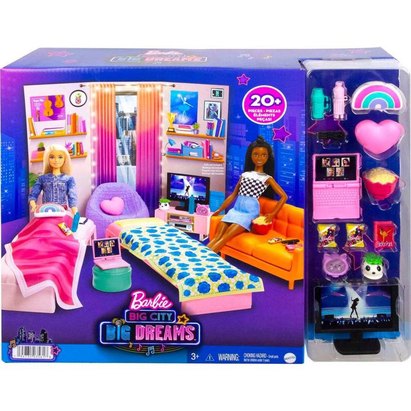 slide 6 of 6, Barbie: Big City, Big Dreams Dorm Room Playset, 1 ct