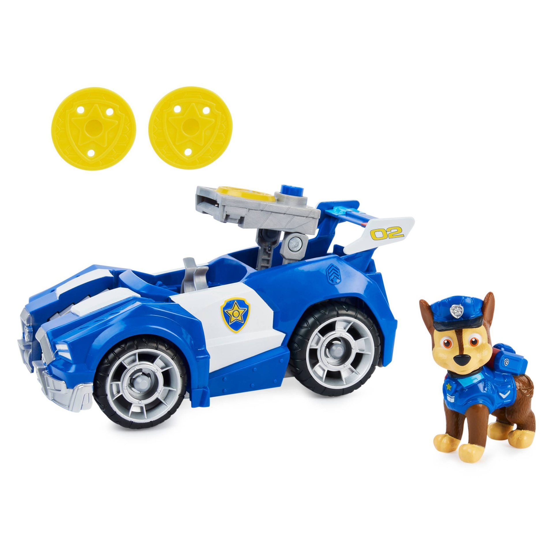 slide 1 of 6, PAW Patrol: The Movie Chase Transforming Police Car, 1 ct