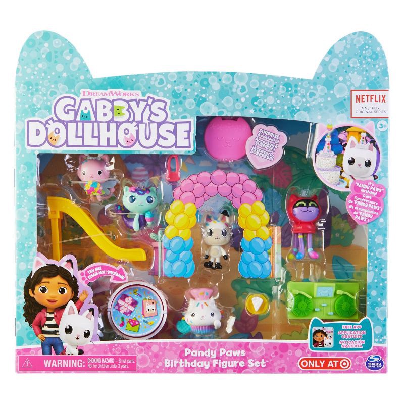 slide 2 of 7, Gabby's Dollhouse – Pandy Paws' Birthday Figure Set (Target Exclusive), 1 ct