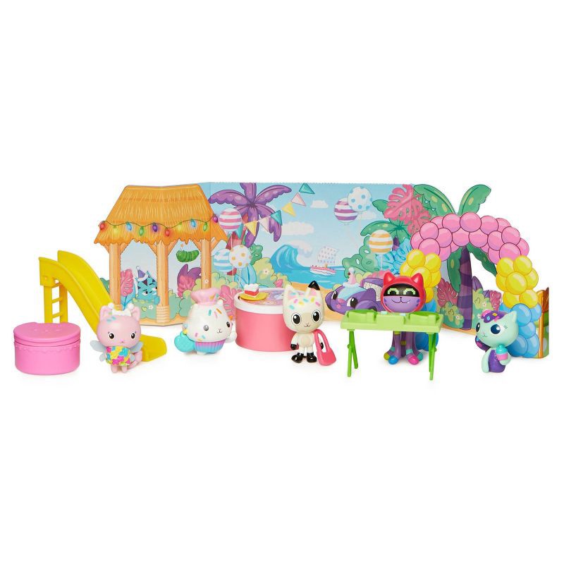 slide 1 of 7, Gabby's Dollhouse – Pandy Paws' Birthday Figure Set (Target Exclusive), 1 ct
