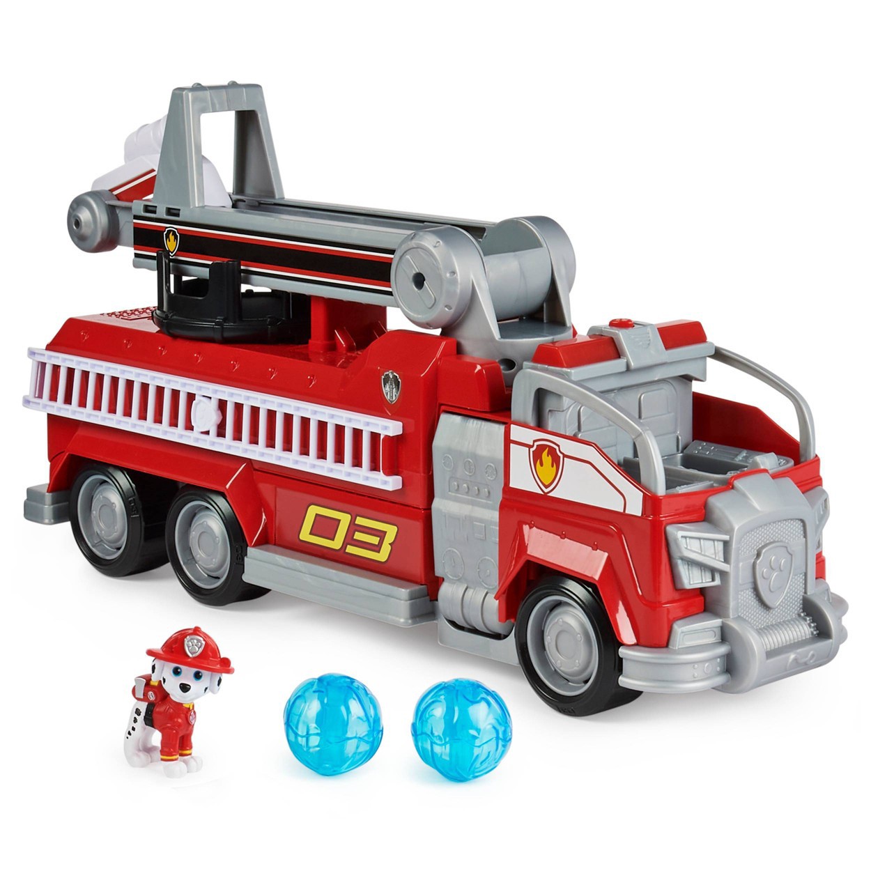 slide 2 of 10, PAW Patrol: The Movie Marshall Transforming City Fire Truck, 1 ct