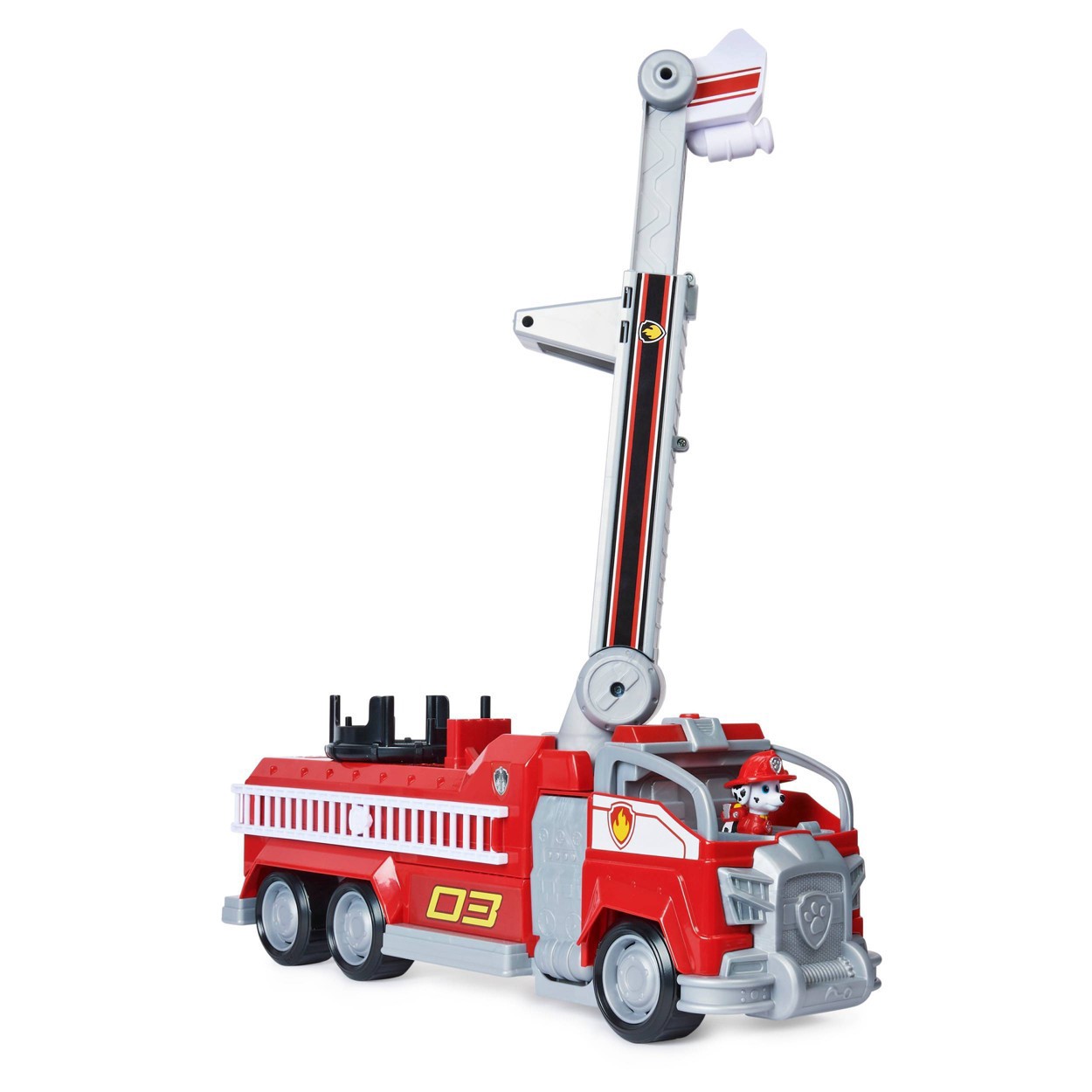 slide 6 of 10, PAW Patrol: The Movie Marshall Transforming City Fire Truck, 1 ct