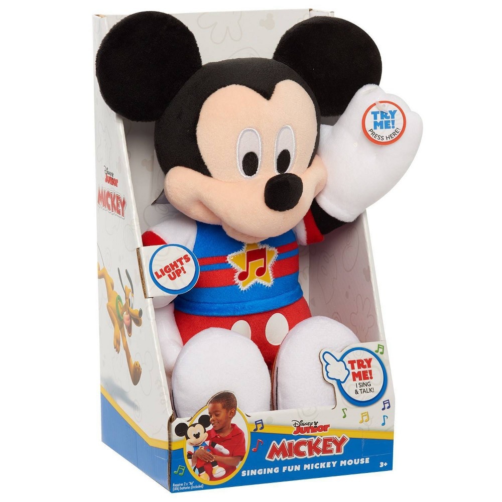 slide 4 of 5, Disney Junior Singing Fun Mickey Mouse Plush, 1 ct