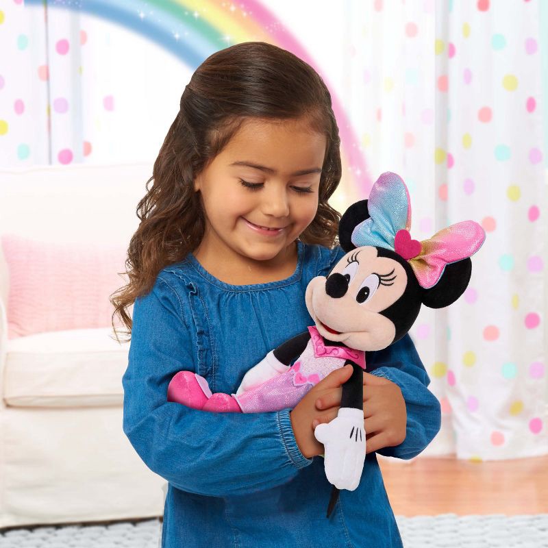 slide 2 of 7, Disney Junior Sparkle & Sing Minnie Mouse Plush, 1 ct