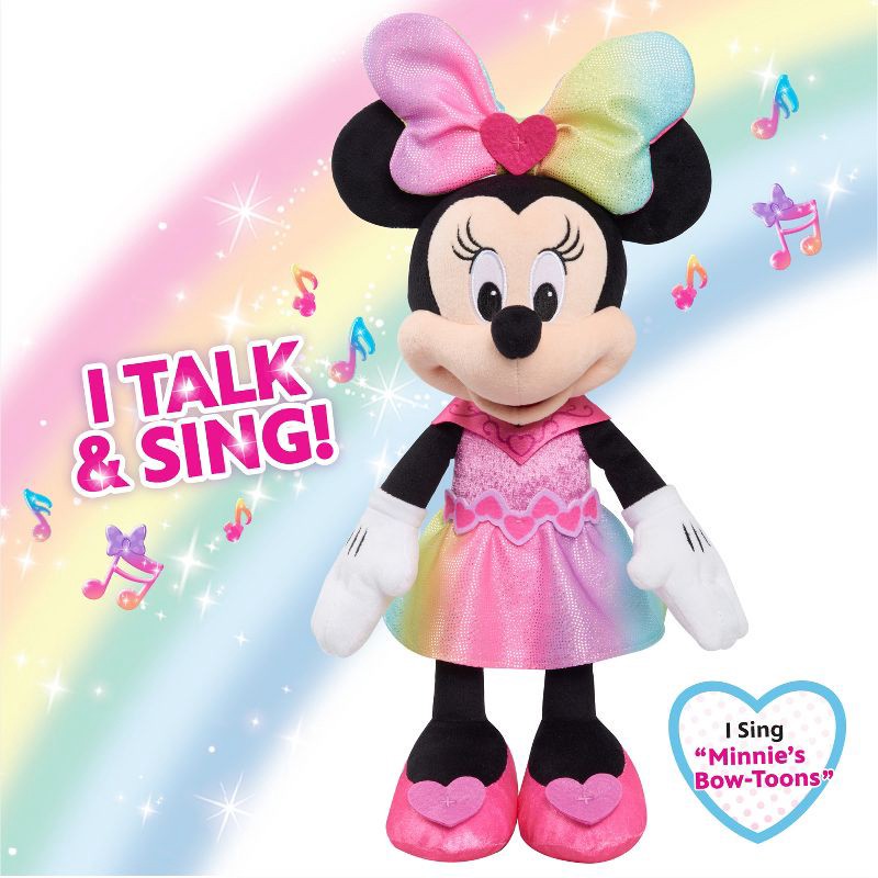 slide 5 of 7, Disney Junior Sparkle & Sing Minnie Mouse Plush, 1 ct