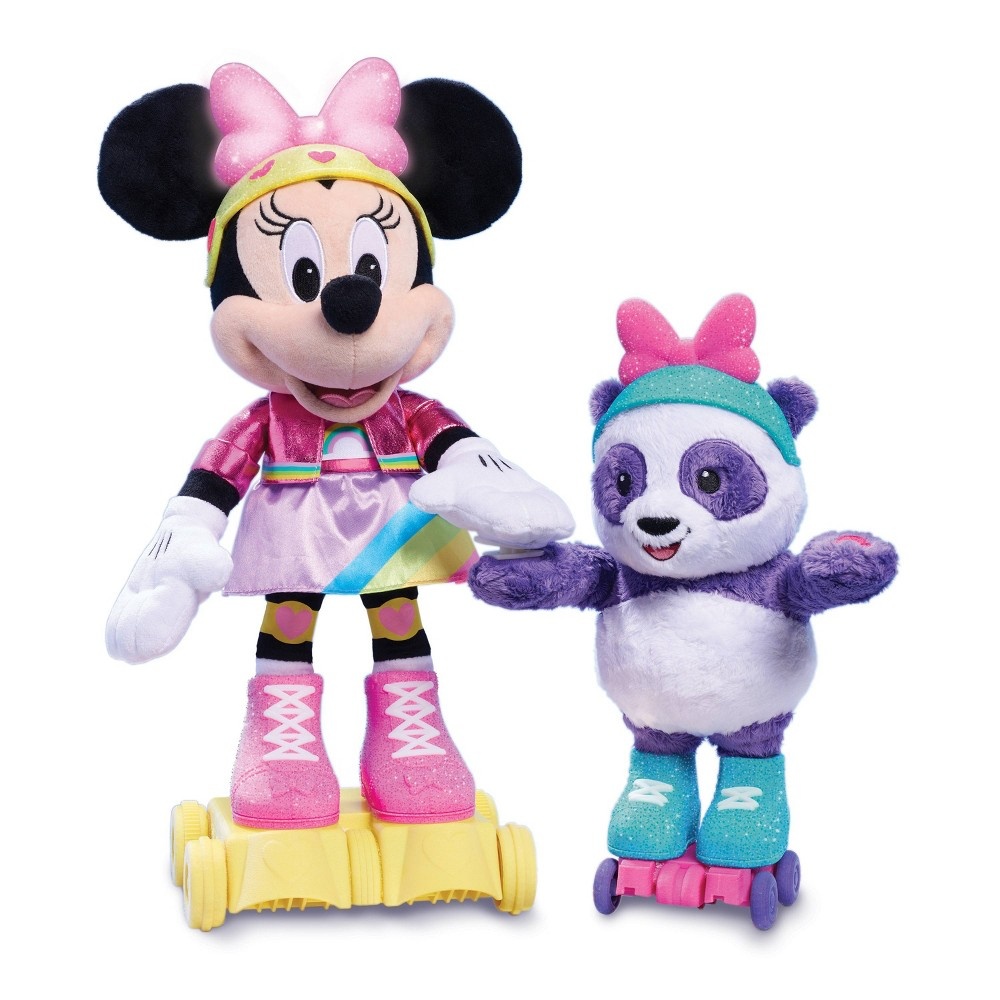 slide 2 of 9, Minnie Mouse Roller-Skating Party Plush, 1 ct