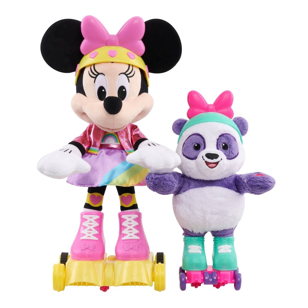 slide 7 of 9, Minnie Mouse Roller-Skating Party Plush, 1 ct