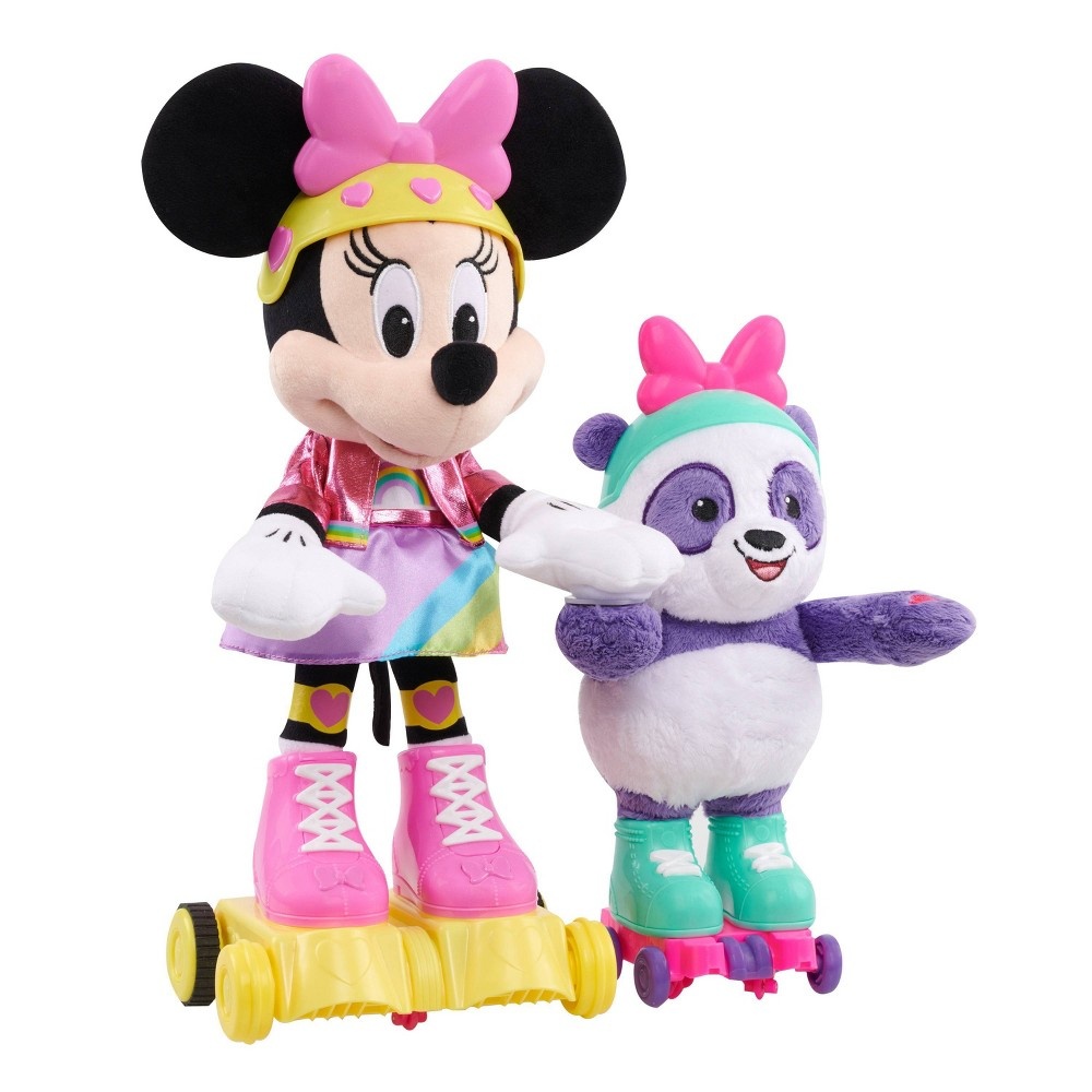 slide 8 of 9, Minnie Mouse Roller-Skating Party Plush, 1 ct