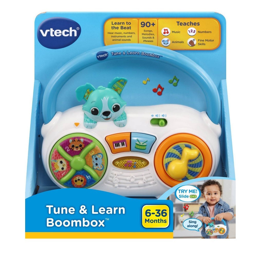 slide 5 of 6, VTech Tune & Learn Boombox, 1 ct