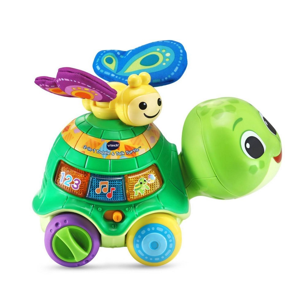 slide 8 of 9, VTech 2-in-1 Toddle & Talk Turtle, 1 ct