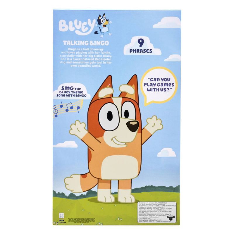 slide 4 of 11, Bluey Sound Effects Talking Bingo Stuffed Plush, 1 ct