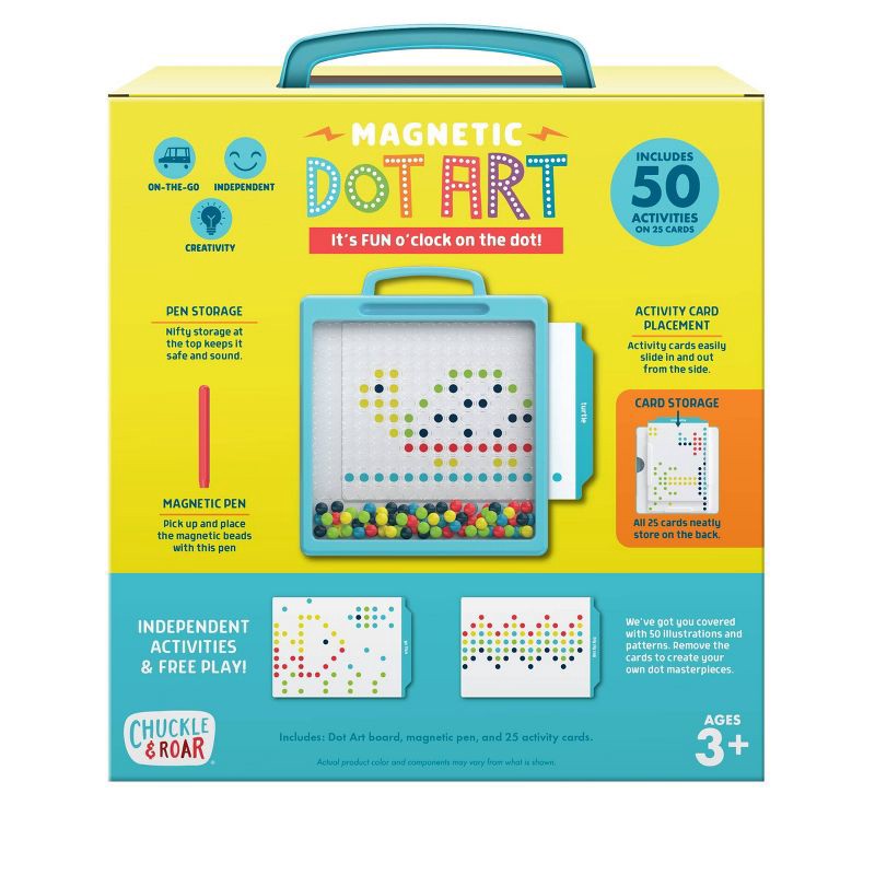 slide 7 of 8, Chuckle & Roar Magnetic Dot Art Designer Travel Art Kit, 1 ct