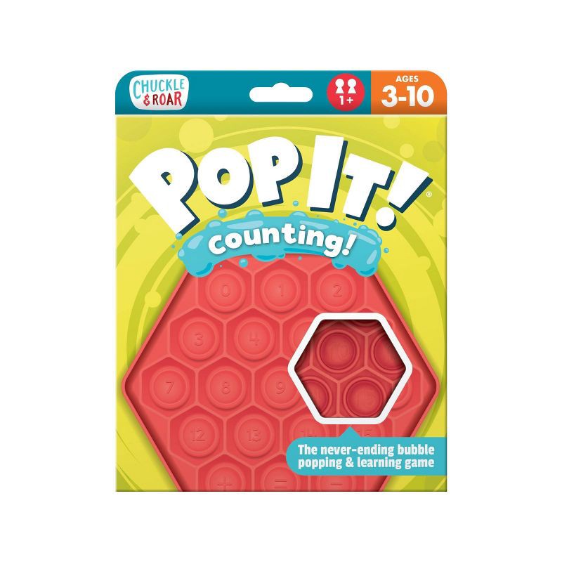 slide 1 of 7, Chuckle & Roar Pop It! Counting Educational Travel Game, 1 ct