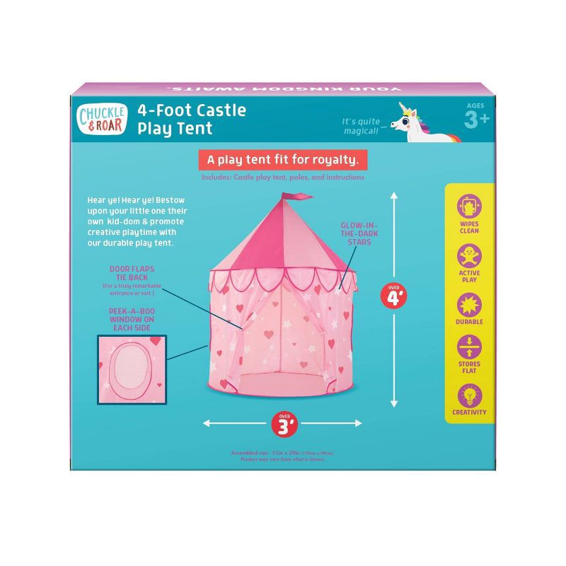 slide 7 of 7, Chuckle & Roar Castle Pop-Up Kids' Play Tent, 1 ct