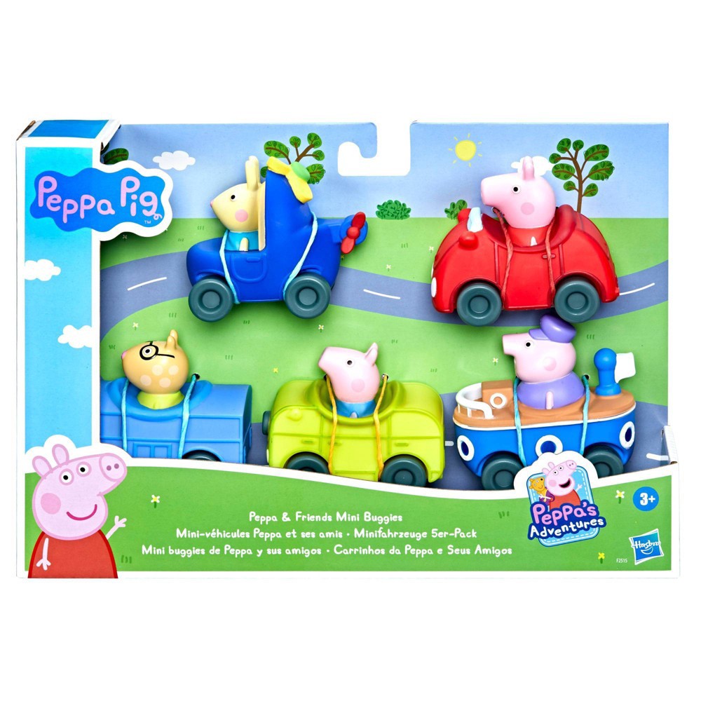slide 3 of 4, Hasbro Peppa Pig Peppa and Friends Mini Buggies 5pk (Target Exclusive), 5 ct
