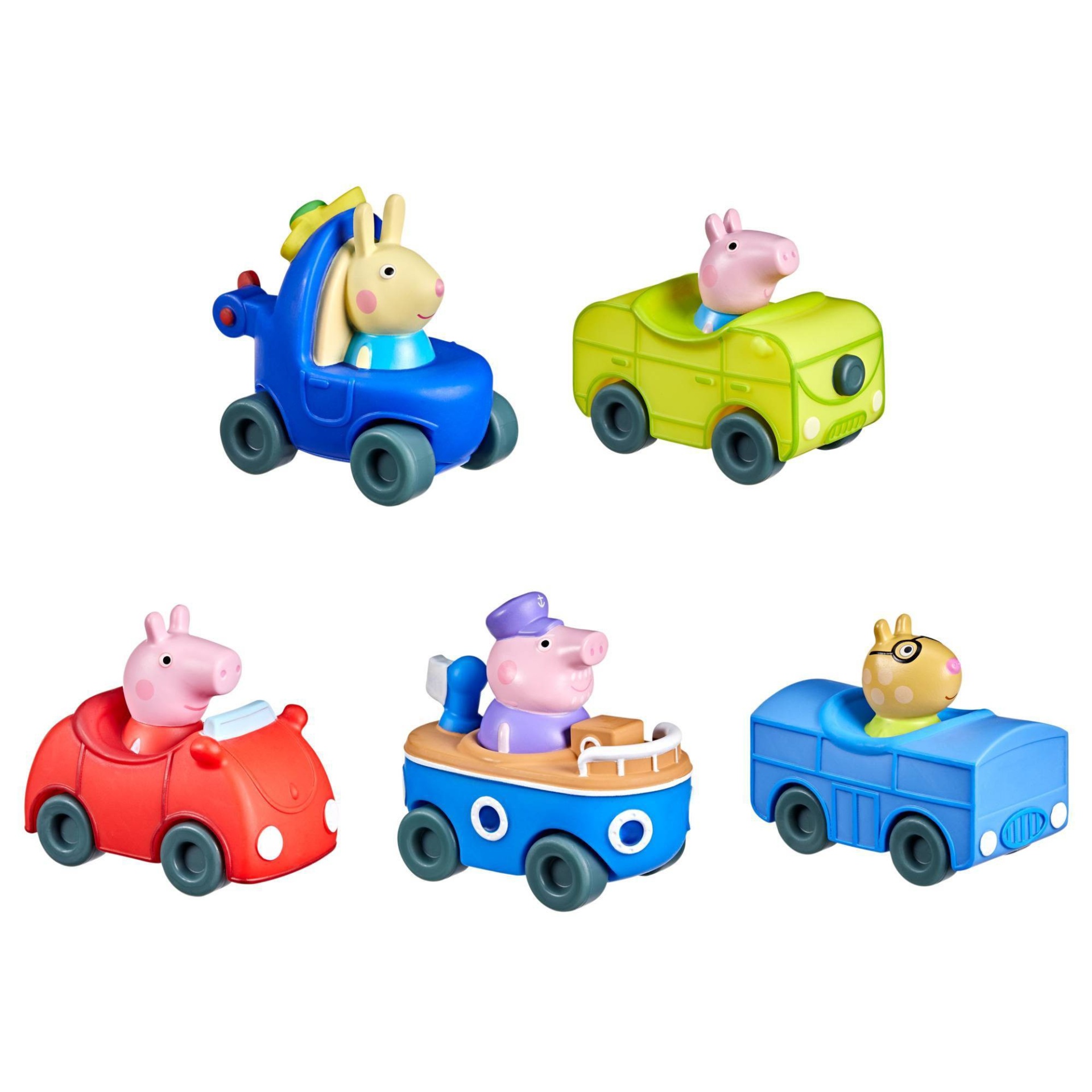 slide 1 of 4, Hasbro Peppa Pig Peppa and Friends Mini Buggies 5pk (Target Exclusive), 5 ct
