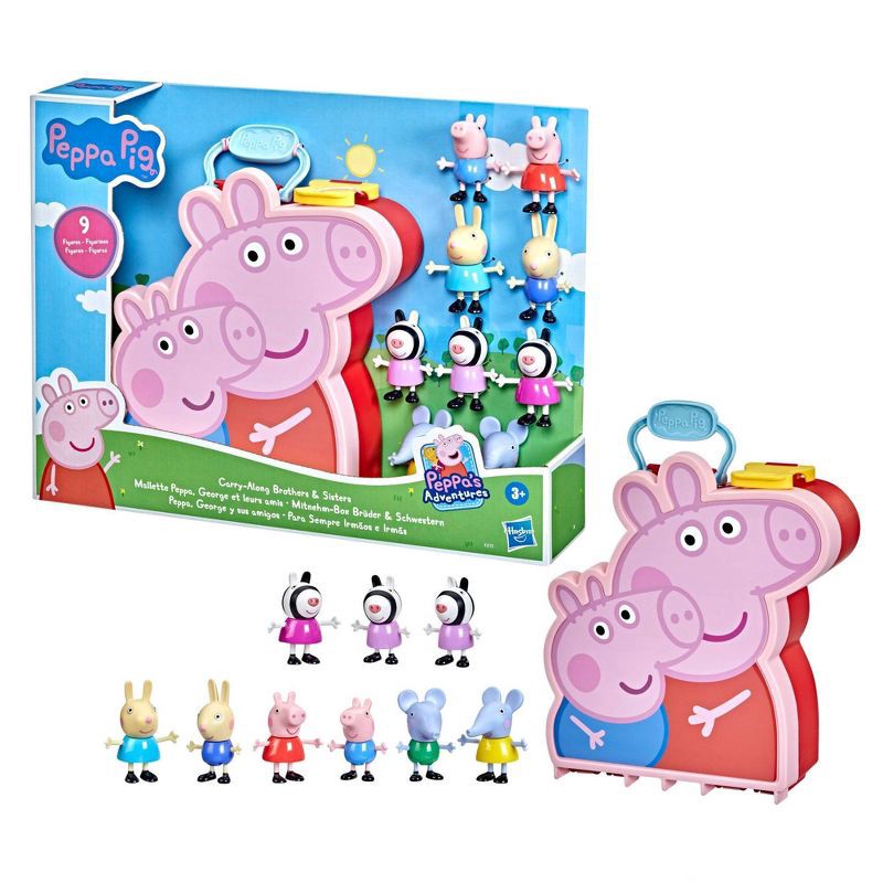 slide 3 of 5, Hasbro Peppa Pig Carry-Along Brothers & Sisters (Target Exclusive), 1 ct