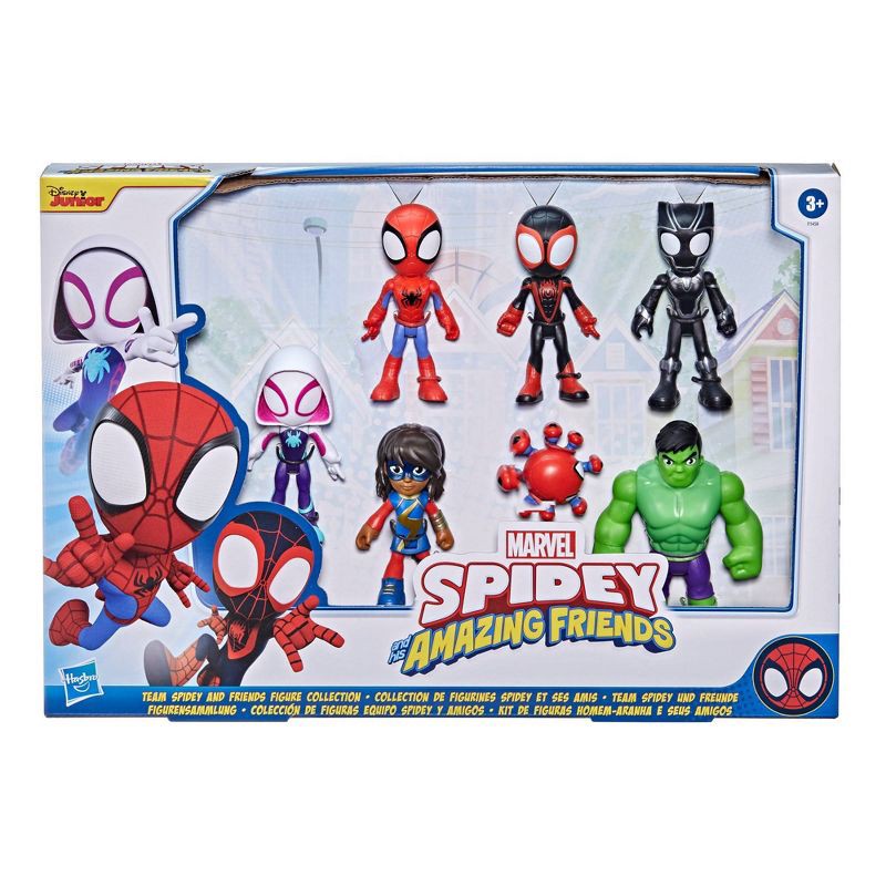 slide 5 of 6, Spider-Man Marvel Spidey and His Amazing Friends Team Spidey and Friends Figure Collection 7pk (Target Exclusive), 7 ct