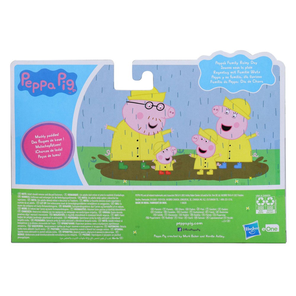 slide 4 of 4, Hasbro Peppa Pig Peppa's Family Rainy Day 4pk, 4 ct