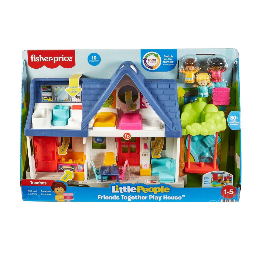slide 6 of 6, Fisher-Price Little People Friends Together Play House, 1 ct