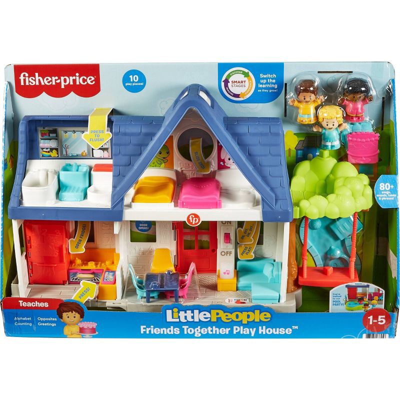slide 6 of 6, Fisher-Price Little People Friends Together Play House, 1 ct