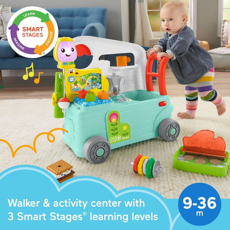 slide 2 of 6, Fisher-Price Laugh & Learn 3-In-1 On-The-Go Camper, 1 ct