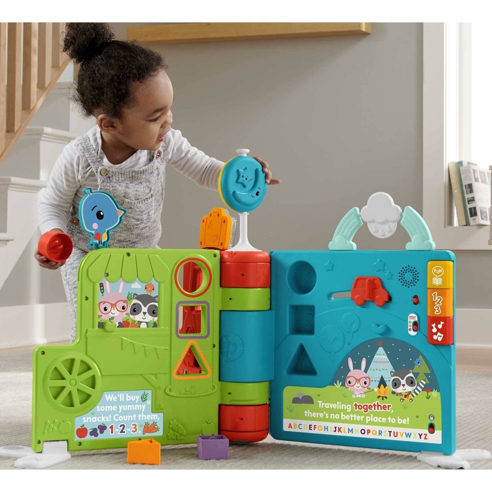 slide 5 of 6, Fisher-Price Sit-To-Stand Giant Activity Book, 1 ct