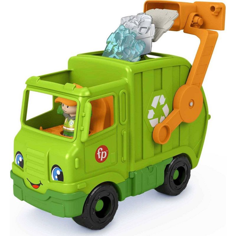slide 5 of 6, Fisher-Price Little People Recycling Truck, 1 ct