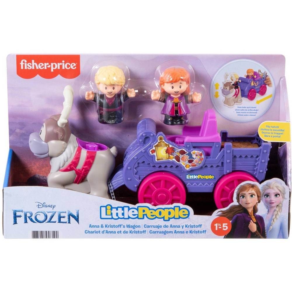 slide 6 of 6, Fisher-Price Little People Disney Frozen Anna & Kristoff's Wagon Playset, 1 ct