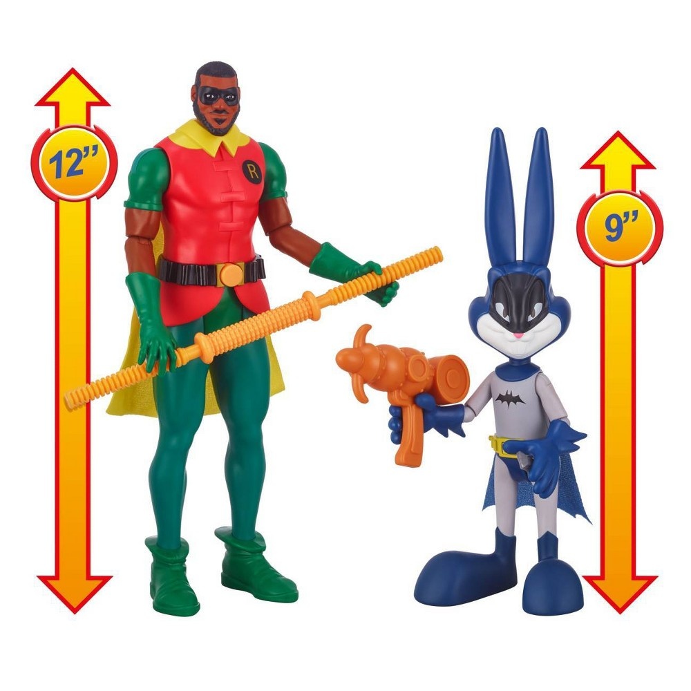 slide 7 of 9, Space Jam: A New Legacy - Ultimate 12in LeBron James (Robin) & 9in Bugs Bunny (Batman) Action Figures, 1 ct