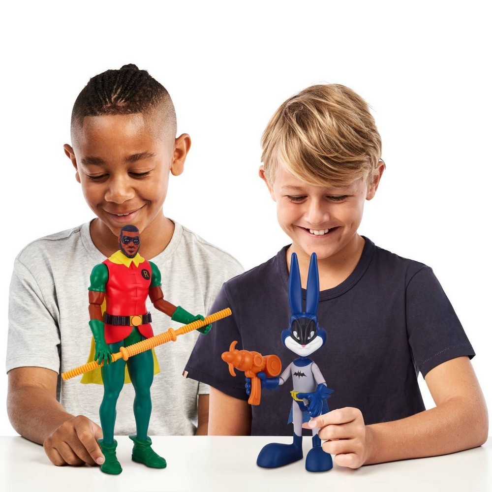 slide 8 of 9, Space Jam: A New Legacy - Ultimate 12in LeBron James (Robin) & 9in Bugs Bunny (Batman) Action Figures, 1 ct