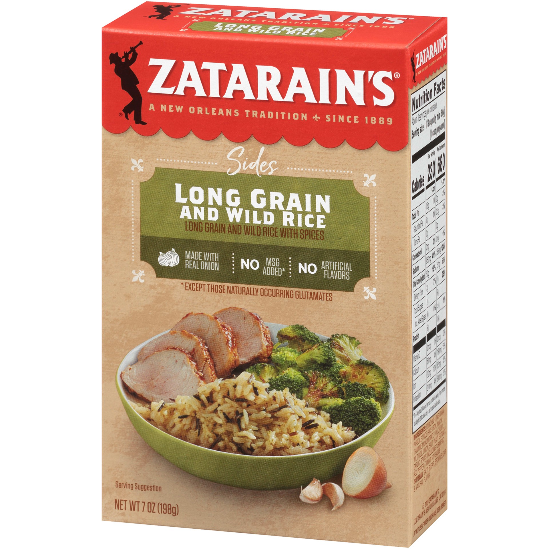 slide 5 of 5, Zatarain's Long Grain & Wild Rice, 7 oz
