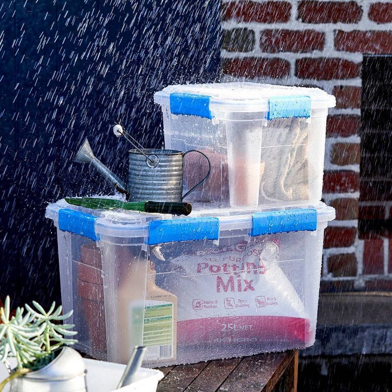 slide 3 of 3, Ezy Storage 52.8qt IP67 Waterproof Storage Box, 52.8 qt