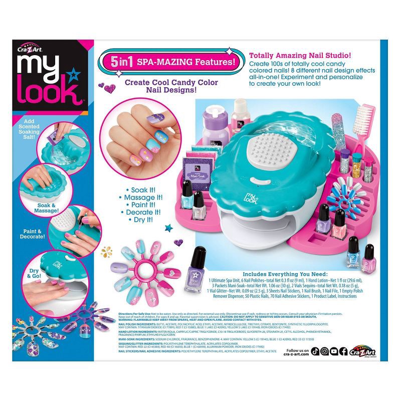 slide 2 of 10, MY LOOK 5-in-1 Ultimate Nail & Hand Spa Activity Kit, 1 ct