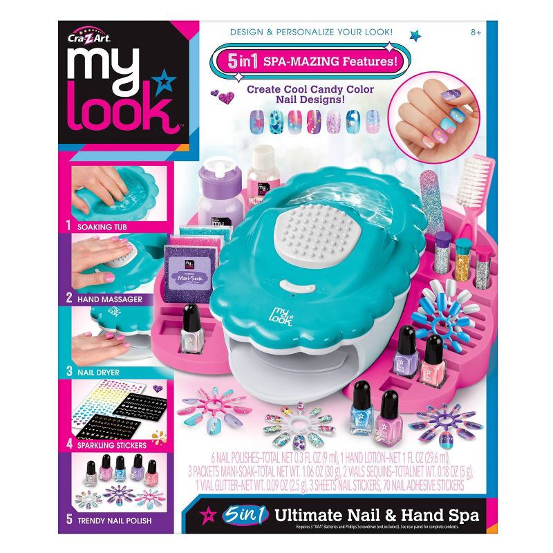 slide 1 of 10, MY LOOK 5-in-1 Ultimate Nail & Hand Spa Activity Kit, 1 ct