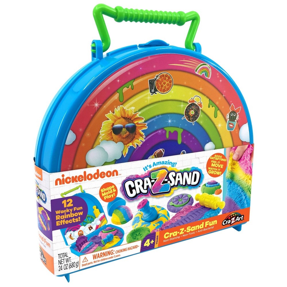 slide 2 of 7, Nickelodeon Cra-Z-Sand Crazy Zany Rainbow Case, 1 ct