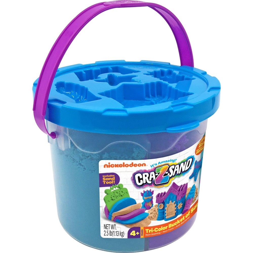 slide 2 of 7, Nickelodeon Cra-Z-Sand Tri-Color Bucket of Sand, 1 ct