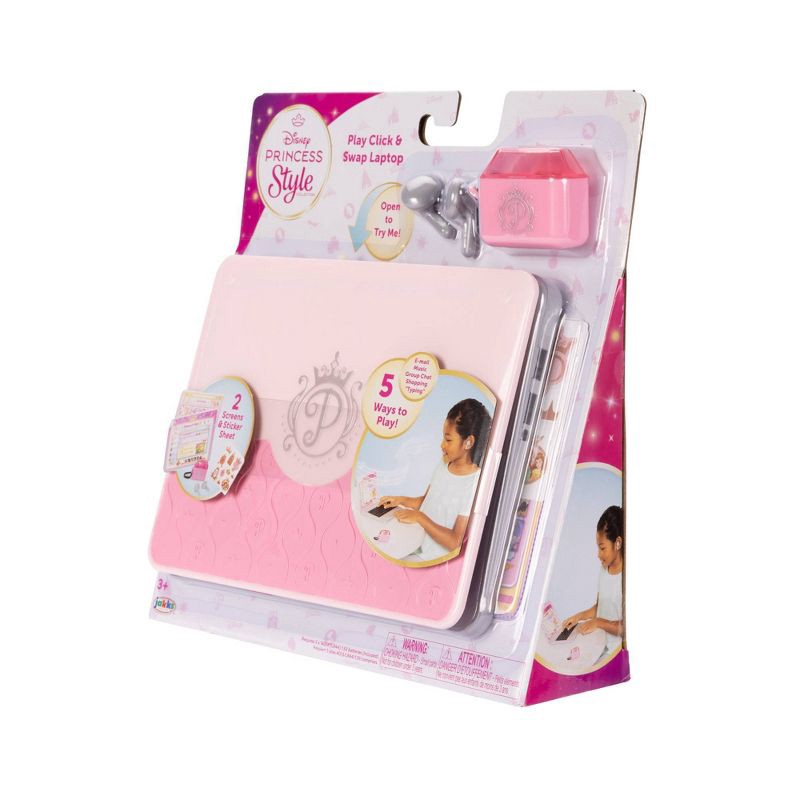slide 9 of 11, Disney Princess Style Collection Play, Click and Swap Laptop, 1 ct
