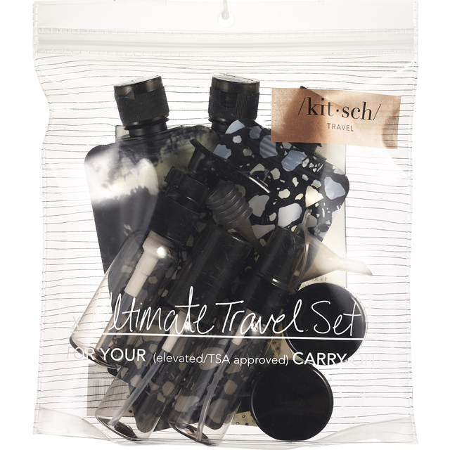 Kitsch Travel Bottle Set Black 1 ct Shipt