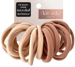 Kitsch Blush Recycled Nylon Hair Elastics 20 ea