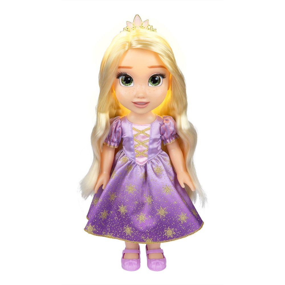 slide 11 of 12, Disney Princess Magic In Motion Hair Glow Rapunzel Doll, 1 ct