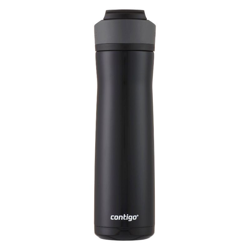 slide 5 of 13, Contigo 24oz Ashland Chill Stainless Steel Water Bottle Licorice: Insulated Reusable Metal Drinkware for Kids & Adults, 24 oz