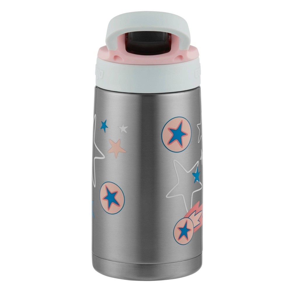 slide 2 of 7, Contigo 13oz Kids Stainless Steel Water Bottle with Redesigned AutoSpout Straw Space Kitty, 1 ct