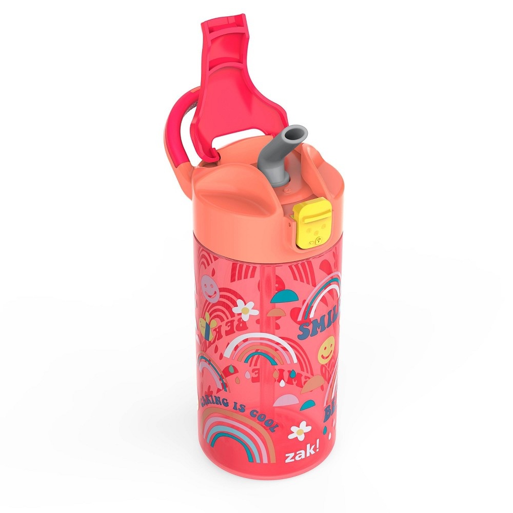 slide 12 of 12, 18oz 2pk Plastic Shells and Rainbows Valiant Kids Water Bottle Set - Zak Designs, 2 ct