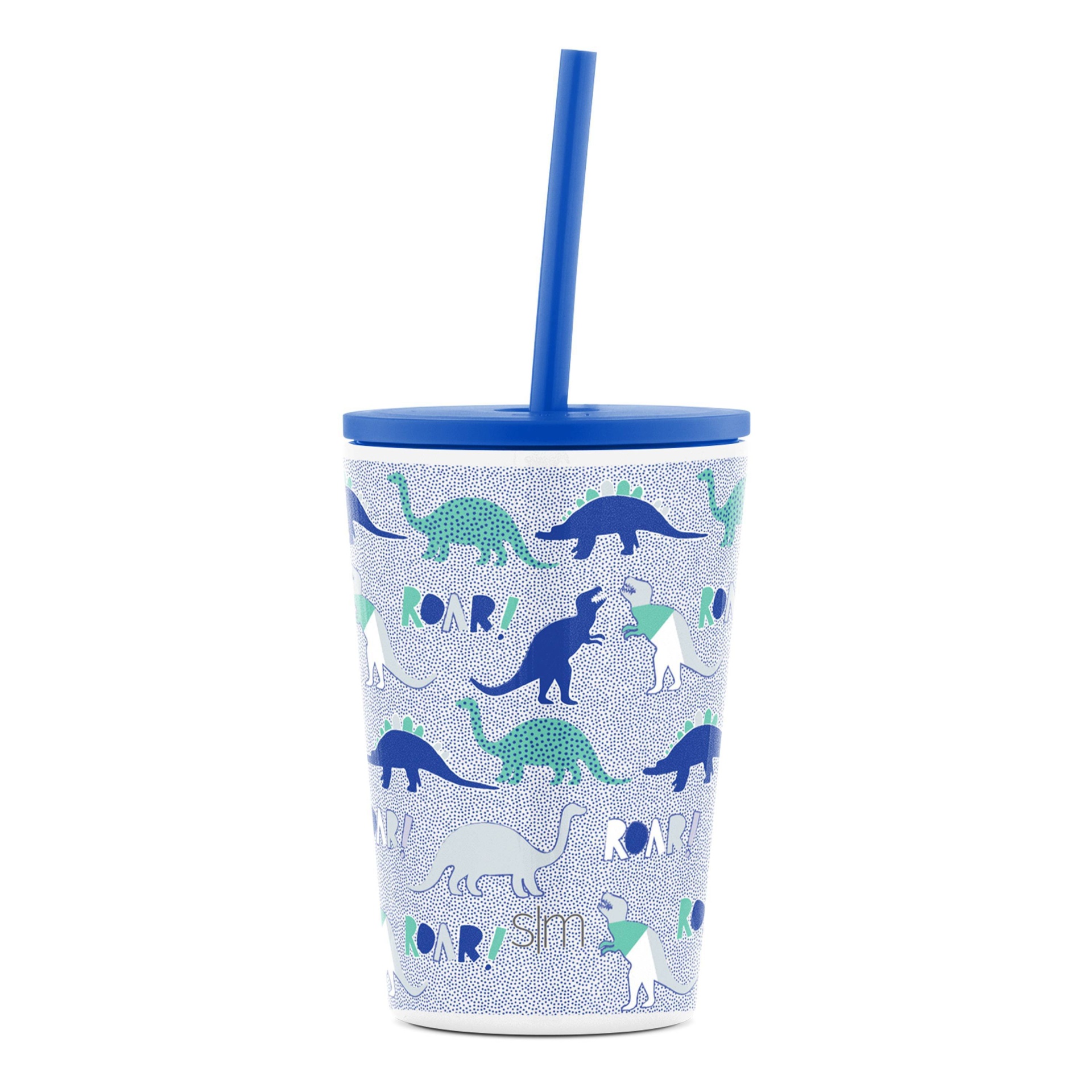 Simple Modern 12oz Stainless Steel Dinosaur Classic Kids Tumbler with Straw  1 ct