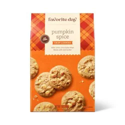Harvest Pumpkin Spice White Chocolate Chip Crisp Cookies - 7oz - Favorite Day™