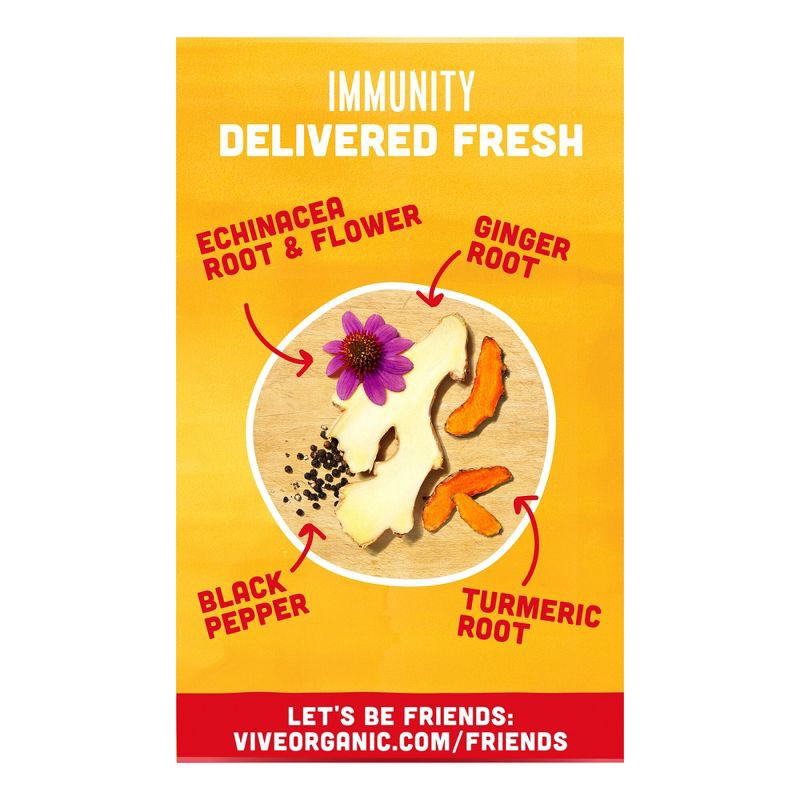 slide 9 of 9, Vive Organic Immunity Boost Original Ginger & Turmeric Shot - 4ct/2 fl oz, 4 ct; 2 fl oz