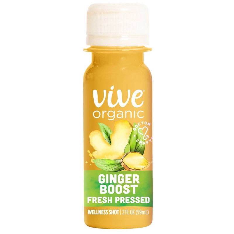 slide 1 of 6, Vive Organic Pure Boost Ginger Shot - 2 fl oz, 2 fl oz